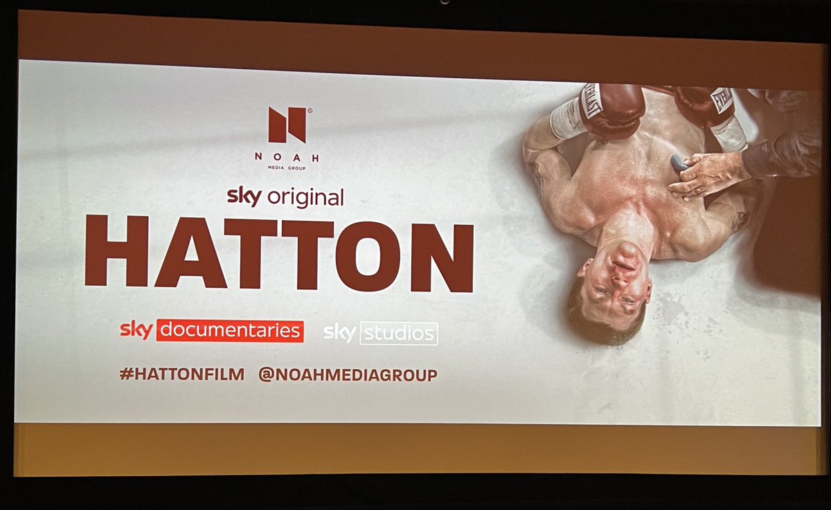 Had the privilege of discovering the true Ricky Hatton last night through the medium of the #hattonfilm documentary by ⁦<a href="/noahmediagroup/">Noah Media Group</a>⁩ - the power of story telling!