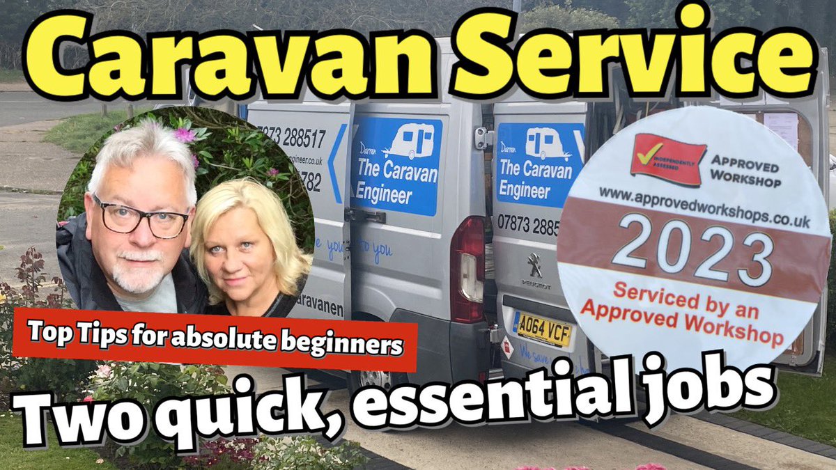 Morning Campers! The subject of todays YouTube Vlog at 4:30pm Caravan Servicing #thankful #caravan #service #repairs