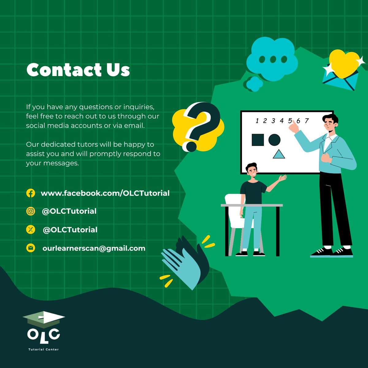 OLCTutorial's tweet image. Enroll your child at OLC Tutorial Center today to unlock e-learning excellence! Our dedicated tutors, comprehensive curriculum, and engaging online environment empower your child every step of the way.🎓

Follow the steps and click the link to enroll now: bit.ly/3sgGmXj