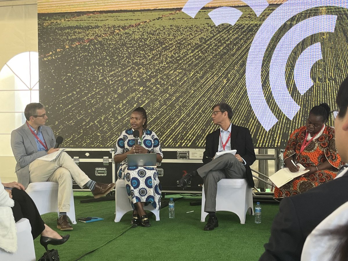 At #AGRF2023 Joyce Maru from @Cipotato boost local procurement by helping farmers to combat post harvest losses