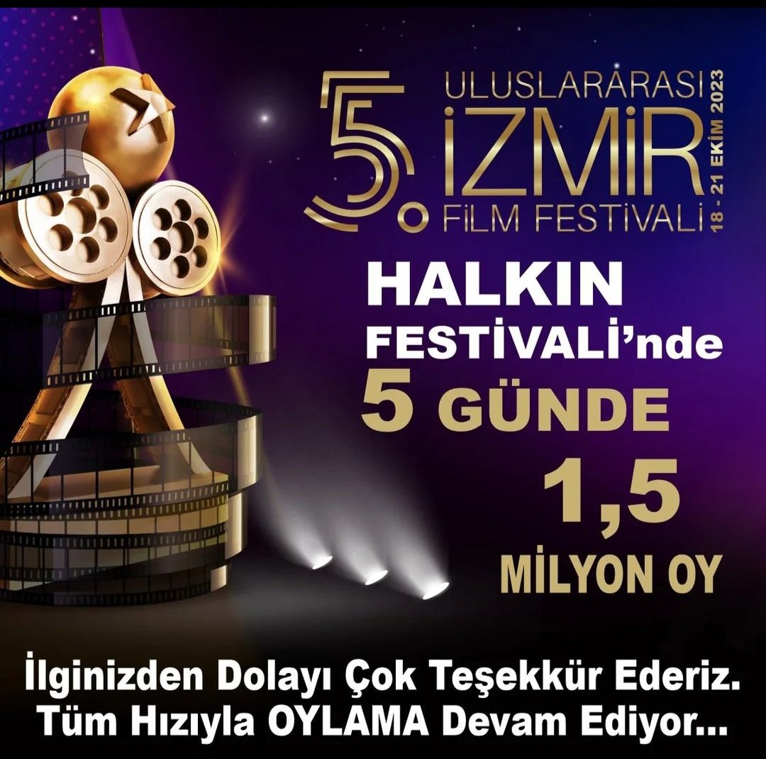 𝑅𝒶𝓃𝑜𝑜𝓈𝒽 on X: 5th INTERNATIONAL IZMIR FILM FESTIVAL 1.5 MILLIONS  VOTES IN 5 DAYS Lets continue to vote 🤞🏻 EnginAkyürek YolunAçıkOlsun  Festival Link 🔗👇🏻t.co2K5hdNg2vd t.coDGmxfuHDtj  X
