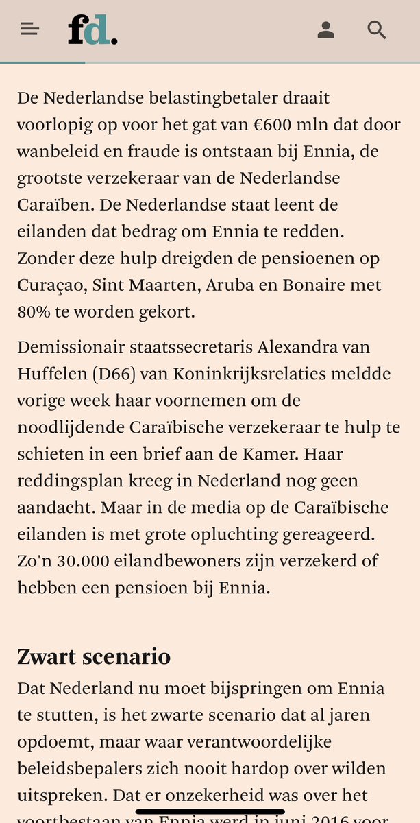 jwfgroenen's tweet photo. Mega fraude bij Antiliaanse verzekeraar Ennia en wat gebeurd er…. De Nederlandse belastingbetaler draait op voor de schade… 600 miljoen! #ennia https://t.co/94KYEcvpRv