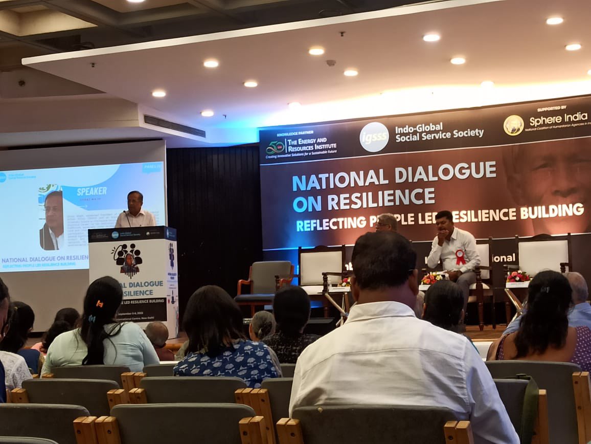 🌟Shiraz Wajih, President of @GEAG_India , shares the essential '3 C's' for NGO resilience: #Confidence in our mission, #capacity to make a difference, and #connections that amplify our impact,” at #NationalDialogueonResilience💪🤝 #bluehorizon