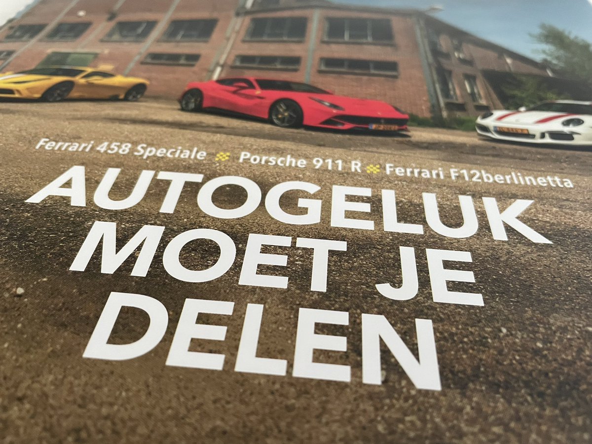 Ik spot zojuist in mijn achterstallige post dat <a href="/KNACnl/">KNAC NL</a> voorstander is van meer auto(geluk) delen. Een goede zaak. Niet minder auto’s, maar auto’s met een ziel en meer geluk delen!