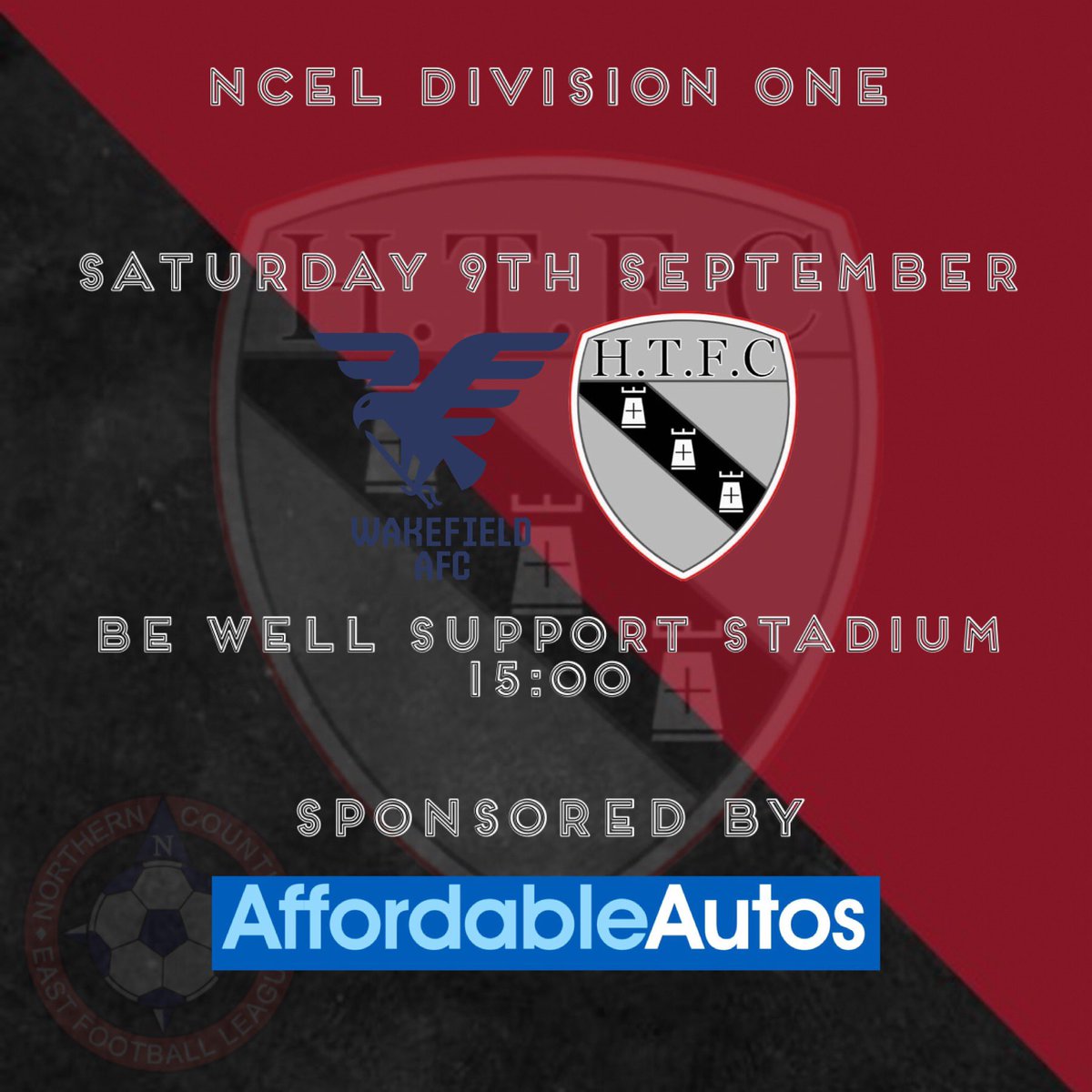 𝗠𝗔𝗧𝗖𝗛 𝗣𝗥𝗘𝗩𝗜𝗘𝗪

It’s the return of the Wakefield Derby as Town travel to Wakefield AFC at their new ground - Be Well Support Stadium. 

Last season saw both teams pick up a victory apiece with 2 tight fought games. This one is expected to be no different.

🔴⚫️