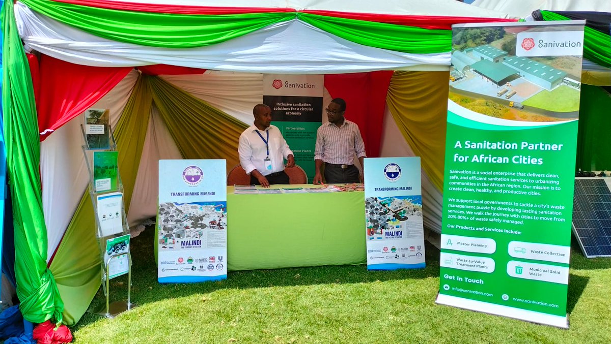 Sanivation's tweet photo. πJoin us today for Day 2 of the #I4WASH forum at Lake Naivasha Resort, focusing on Climate Proofing our WASH Systems and solutions.π°
Don't forget to swing by our booth, & meet our team & learn how we support utilities & county governments toward sustainable sanitation solutions https://t.co/do2mufALDd