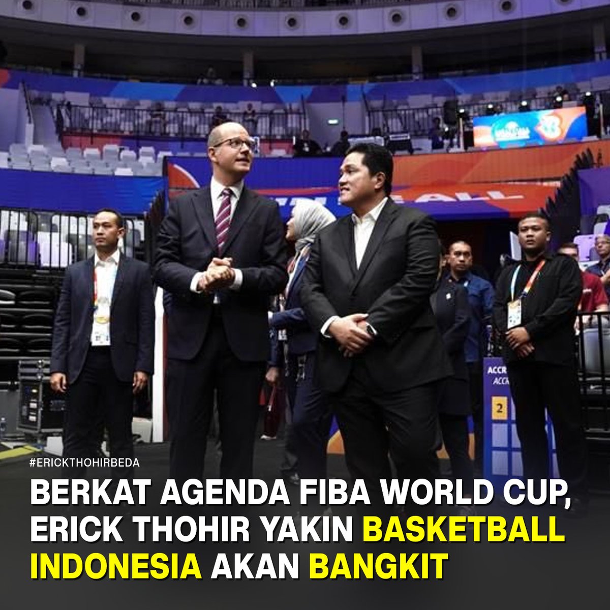 Berkat penyelenggaraan FIBA World Cup 2023, pak Erick yakin nih olahraga bola basket Indonesia akan bangkit. Gimana menurut kalian guys?

Follow, Like, and Share fanspage ini untuk dapatkan kabar terbaru! #bolabasket #basketball #fibaworldcup #fibaworldcup2023