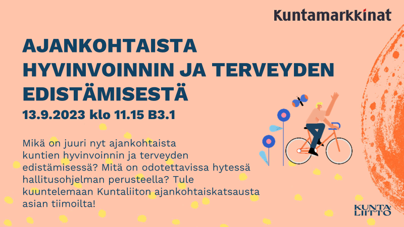 namisiemi's tweet photo. Viikon päästä @Kuntamarkkinat on jo vahvasti meneillään. #Hyten osalta ensimmäinen pläjäys kalenteroitavaksi heti keskiviikon aamupäivälle, jolloin katsastellaan hiukan missä asioissa keskustelu hyten ympärillä pyörii juuri nyt. @Kuntaliitto https://t.co/ZYl7BEqqqw
