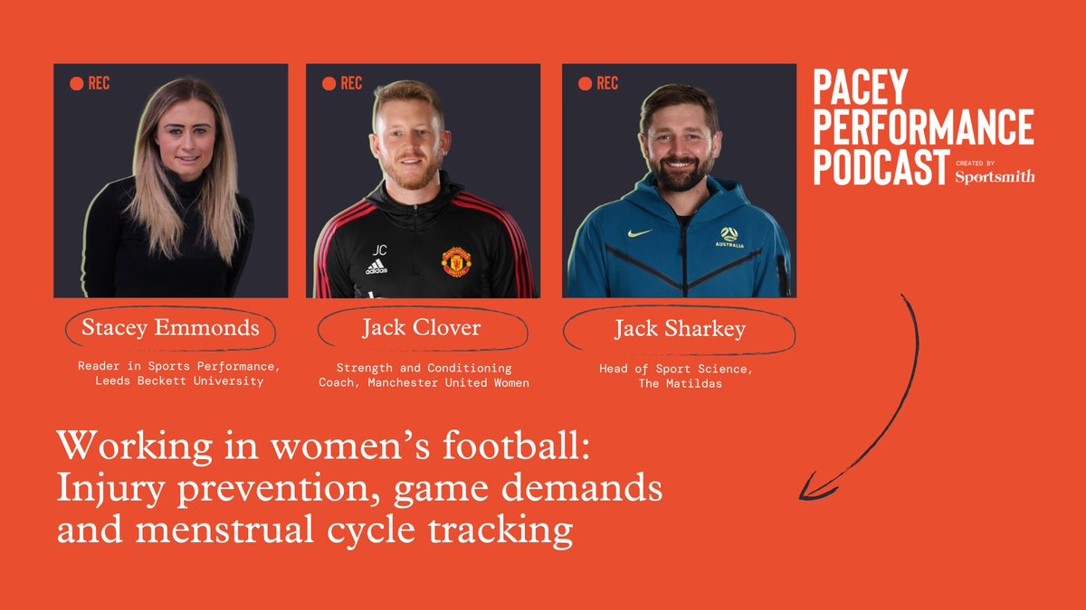 This week on the Pacey Performance Podcast...

<a href="/S_Emmonds/">Stacey Emmonds PhD</a> <a href="/jack_clover1/">Jack Clover</a> &amp; @sharkeystories talk:

• Phase-based training
• Tailored thresholds for evolving demands
• Eccentric training for health and performance
• Advancing women’s football performance

Listen via links 👇🏼