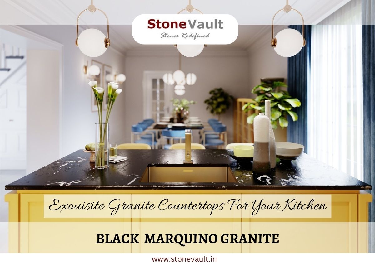 stonevaults's tweet image. "Transform your kitchen into a masterpiece with Marquino Granite countertops!  Elevate your cooking space with the timeless beauty of natural stone.  #granitegoals #KitchenElegance #homeimprovement #Stonevault