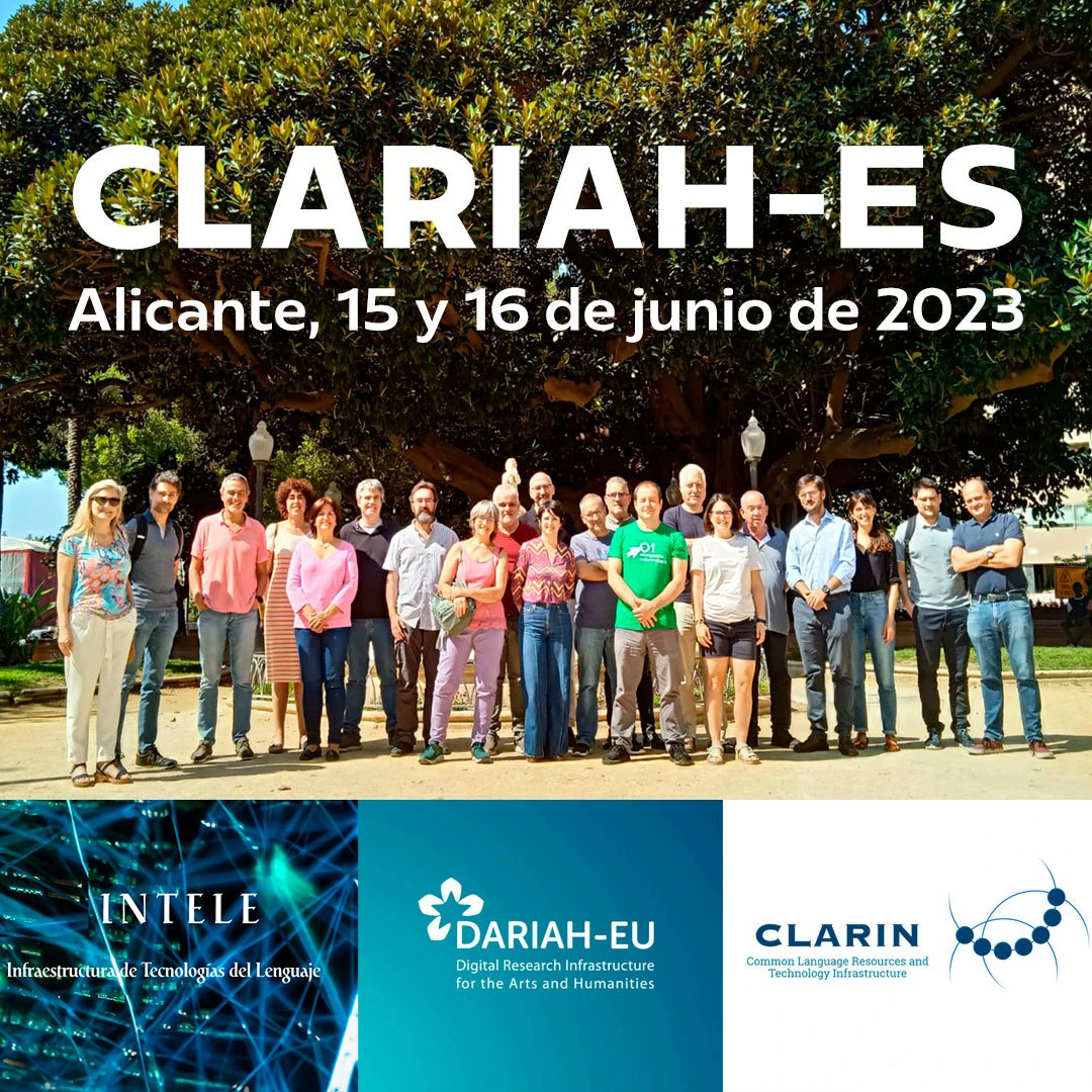 España se une a las infraestructuras investigación ERIC de la UE 🇪🇺.
⭐️ CLARIAH-ES se une a <a href="/CLARINERIC/">CLARIN ERIC</a> y a <a href="/DARIAHeu/">DARIAH-EU | @dariaheu.bsky.social</a> para la creación y el desarrollo de la infraestructura y proyectos de investigación en humanidades digitales.

✚ info: blog.cervantesvirtual.com/falta-espana-f…
