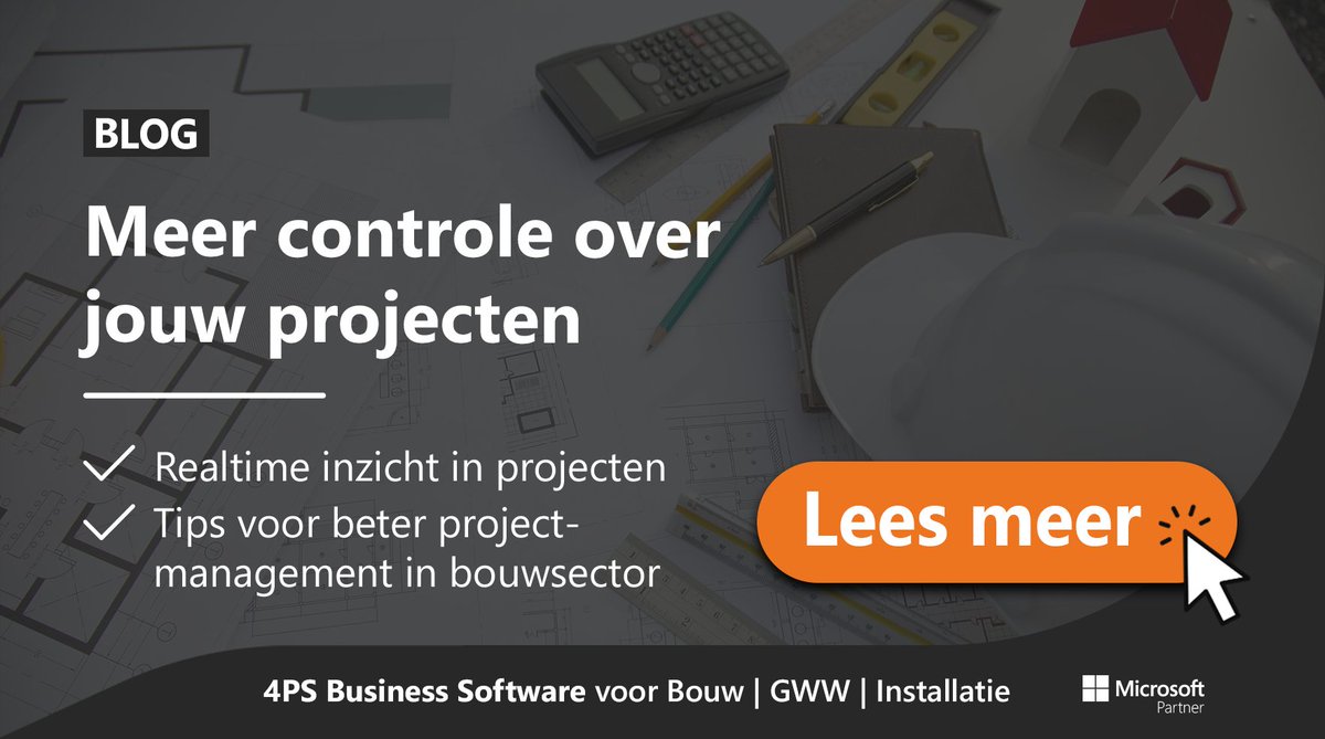 Projecten in de #bouw zijn complex en gebonden aan strakke deadlines. ⏱️ Eén ding is altijd zeker: je ontkomt niet aan verandering. Hoe blijf je wendbaar, houd je grip op kosten en beperk je de risico’s? Lees het hier:

4ps.nl/actueel/verbet…

#digitalisering #projectmanagement