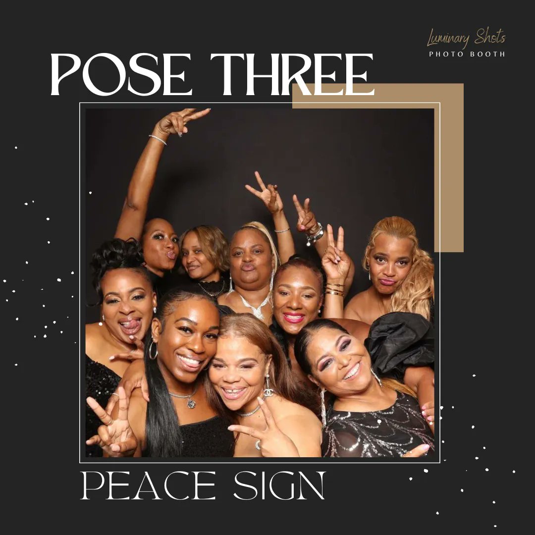 Get your photo booth groove on with these three poses: 💃✌️😄 #StrikeAPose #PhotoBoothFun' 📸✨ 

#PhotoBooth #EventPhotography  #SmileAndClick #EventEntertainment #SayCheese #BoothLife #Hearthands #Peacesign #SnapAndShare #PartyPics  #ShareTheJoy #BoothTime #backtoback