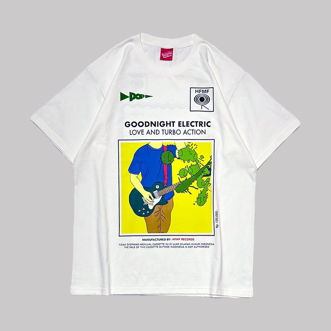goodnightelctrc's tweet photo. New merch is out!
Love &amp; Turbo Action Cassette Box Edition
Available in white and black tees
Cotton 24s
IDR 185K

Get it now 
https://t.co/NGkri8cLHP

#goodnightelectric 
#HFMFrecords 
#jajanrock https://t.co/RuscepBf5L