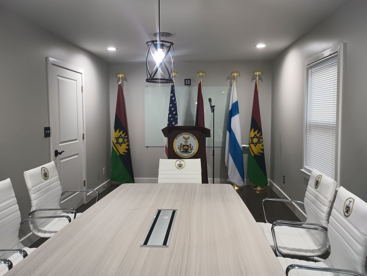 simon_ekpa's tweet photo. BREAKING 
The second conferences room of the Biafra Republic Government In Exile ready to serve Biafrans worldwide. https://t.co/Wg7qWbMN4h