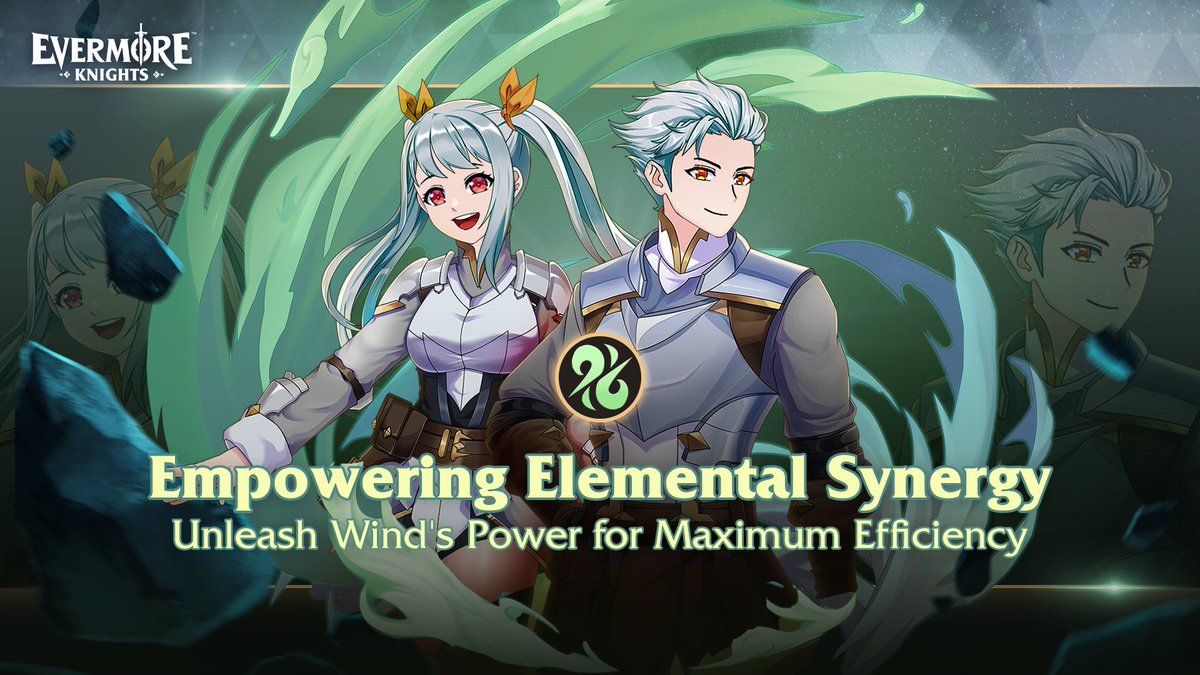 EvermoreKnights's tweet image. To enhance your team's potential, utilize the presence of 2 Wind Element characters to gain evasion. Each team member with a wind element will gain an evasion buff for 1 turn at the beginning of the battle and every 4 turns after

#EvermoreKnights #Playtoearn #Web3 #JRPG #thunder