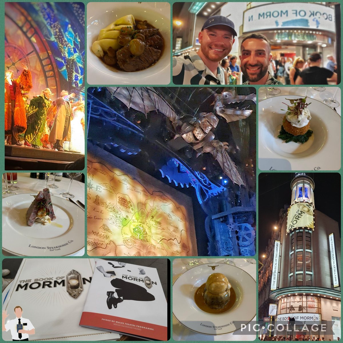 Another brilliant day yesterday in #London to watch the amazing <a href="/WickedUK/">Wicked UK</a>, followed by a gorgeous meal at #LondonSteakHouseCo and lastly a trip to see the hilarious <a href="/bookofmormonuk/">The B🐸🐸k of Mormon</a>. Fantastic performances, fantastic food, fantastic day! #WestEnd #DefyingGravity #Hello!