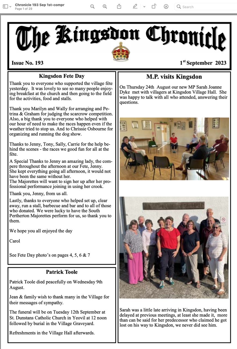 Kingsdon Village tweet media