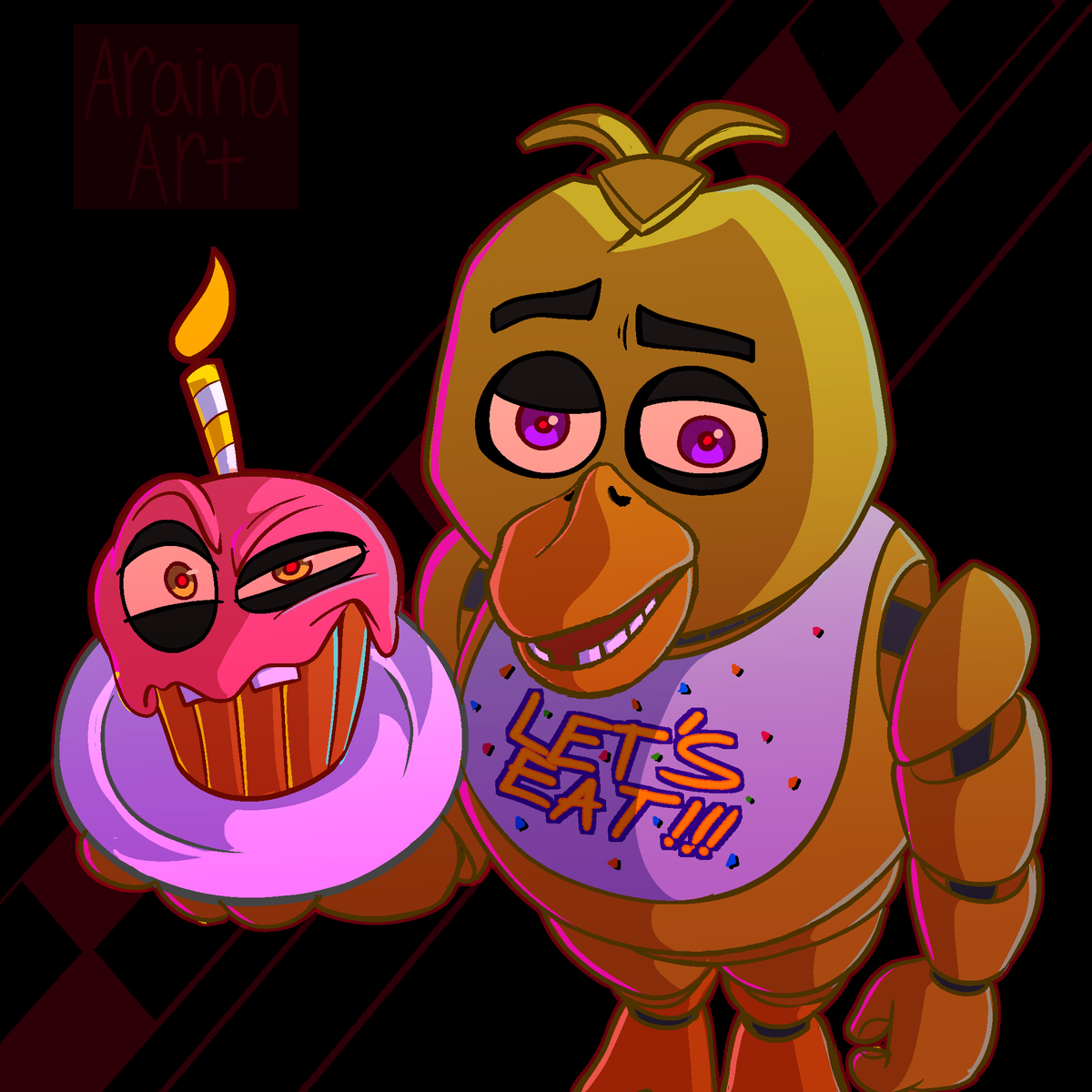 Withered Chica 🥲 she was really fun to draw • • • • #fanart #art