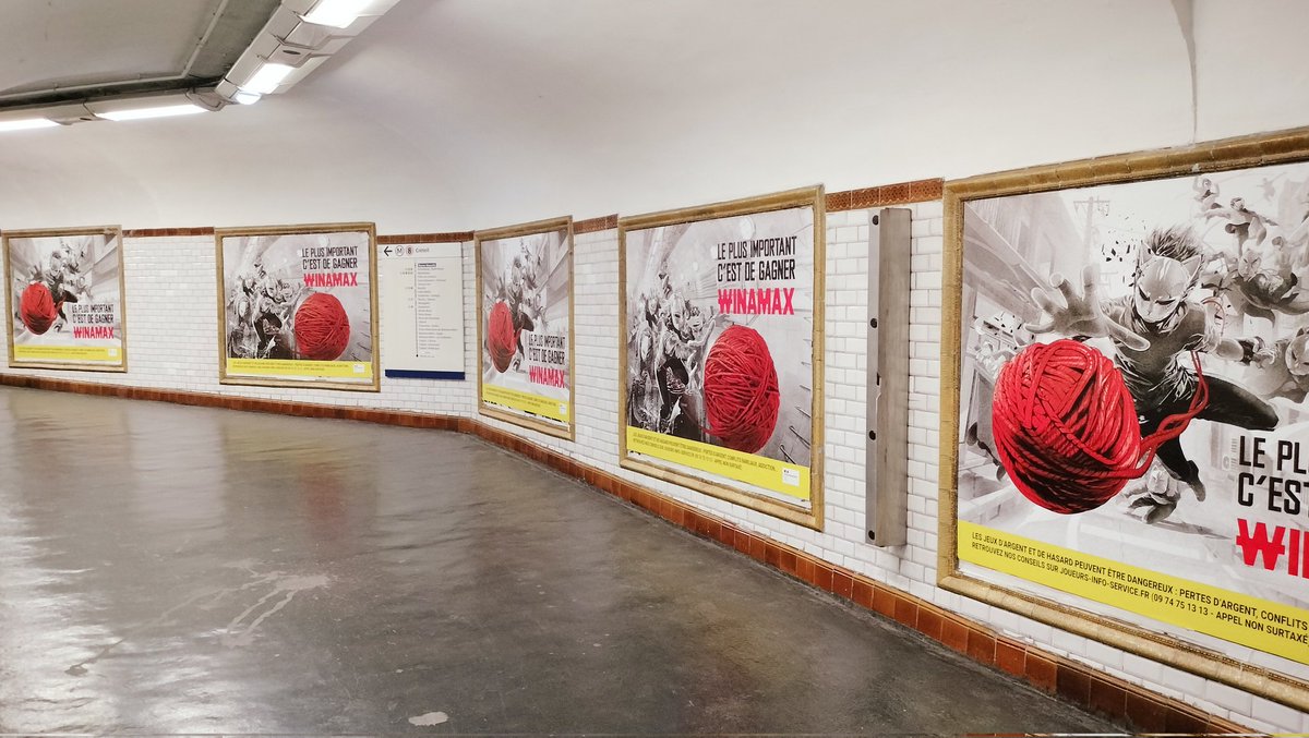 #Coupedumonde de rugby : le matraquage publicitaire pour les paris sportifs commence fort !

Exemple dans le métro parisien ⤵️ avec de jolis dessins devant les  yeux des enfants et des ados.

Pour faire bouger les choses 👉 Rdv ici : urlz.fr/nuoR