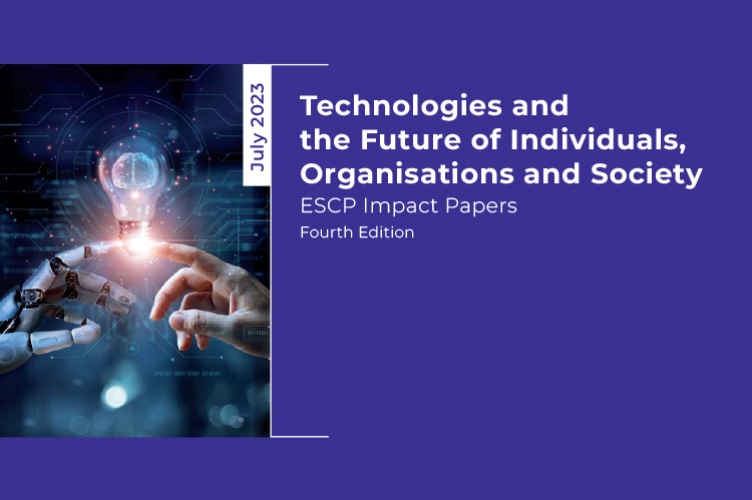 We're thrilled to announce the launch of the 4th edition of our #ImpactPapers 📝, entitled "#Technologies and the Future of Individuals, Organisations, and Society." 

🔗See the full white paper here: tinyurl.com/escp-news