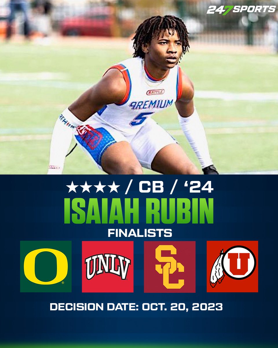 GregBiggins's tweet photo. Los Alamitos (Calif.) ATH Isaiah Rubin has locked in his commitment date and will announce on his birthday in October https://t.co/mVpG5aeyc8 https://t.co/XodMwvGKVN