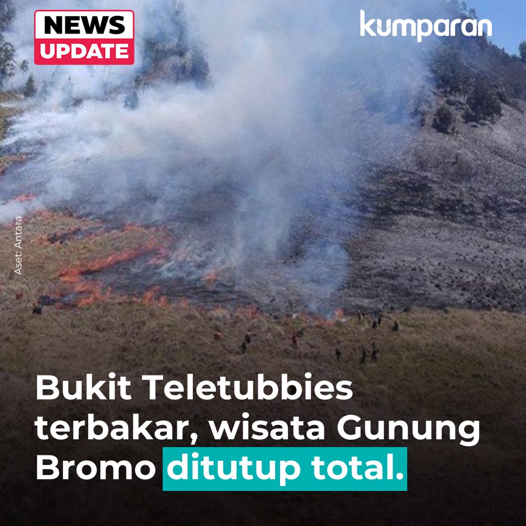 Balai Besar Taman Nasional Bromo Tengger Semeru (BB TNBTS) memutuskan untuk menutup total aktivitas wisata dari semua pintu masuk menuju kawasan Gunung Bromo akibat kebakaran yang terjadi pada Blok Savana Lembah Watangan atau Bukit Teletubbies.

Kepala Bagian Tata Usaha Balai