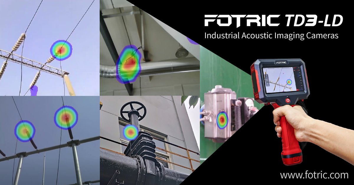 🔥🔥 Introducing our TD3-LD Handheld Acoustic Imaging Camera, purpose-built for detecting:

💨 Gas Leaks
💥 Electrical Partial Discharges
🗜 Mechanical Vibrations

in industrial environments.

⭐ Explore more at fotric.com/td3-acoustic-c…

#FOTRIC #acousticsolutions #electric