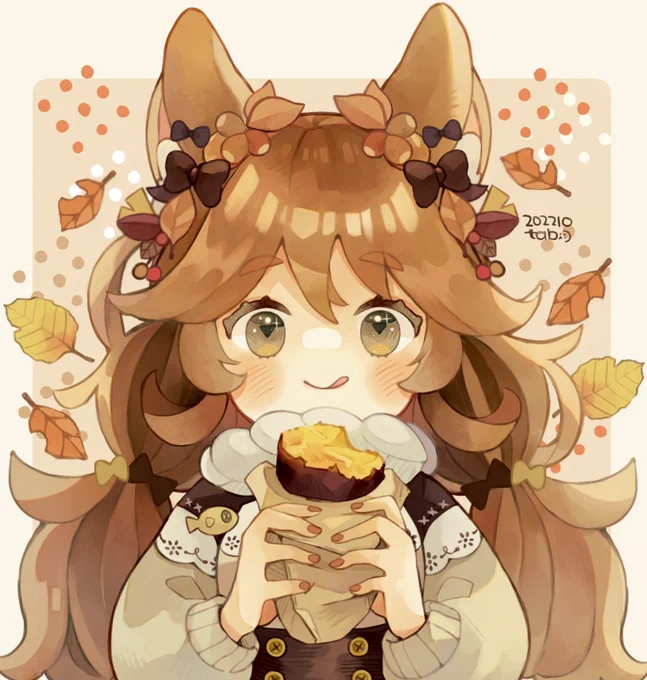 去年の秋に描いたイラスト知ってもらえたら嬉しいです〜! #私の作品知ってもらえたら幸せの極み 