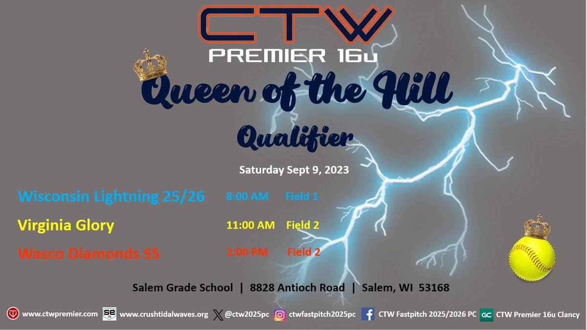 ctw2025pc's tweet photo. Come check us out at the Queen of the Hill this weekend in Salem, WI. https://t.co/On9xGpW285