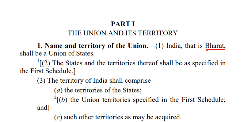SatishGardi's tweet photo. Please read Part I of #ConstitutionOfIndia  before crying about the name #BharatVsIndia https://t.co/kJkyyTmfTn