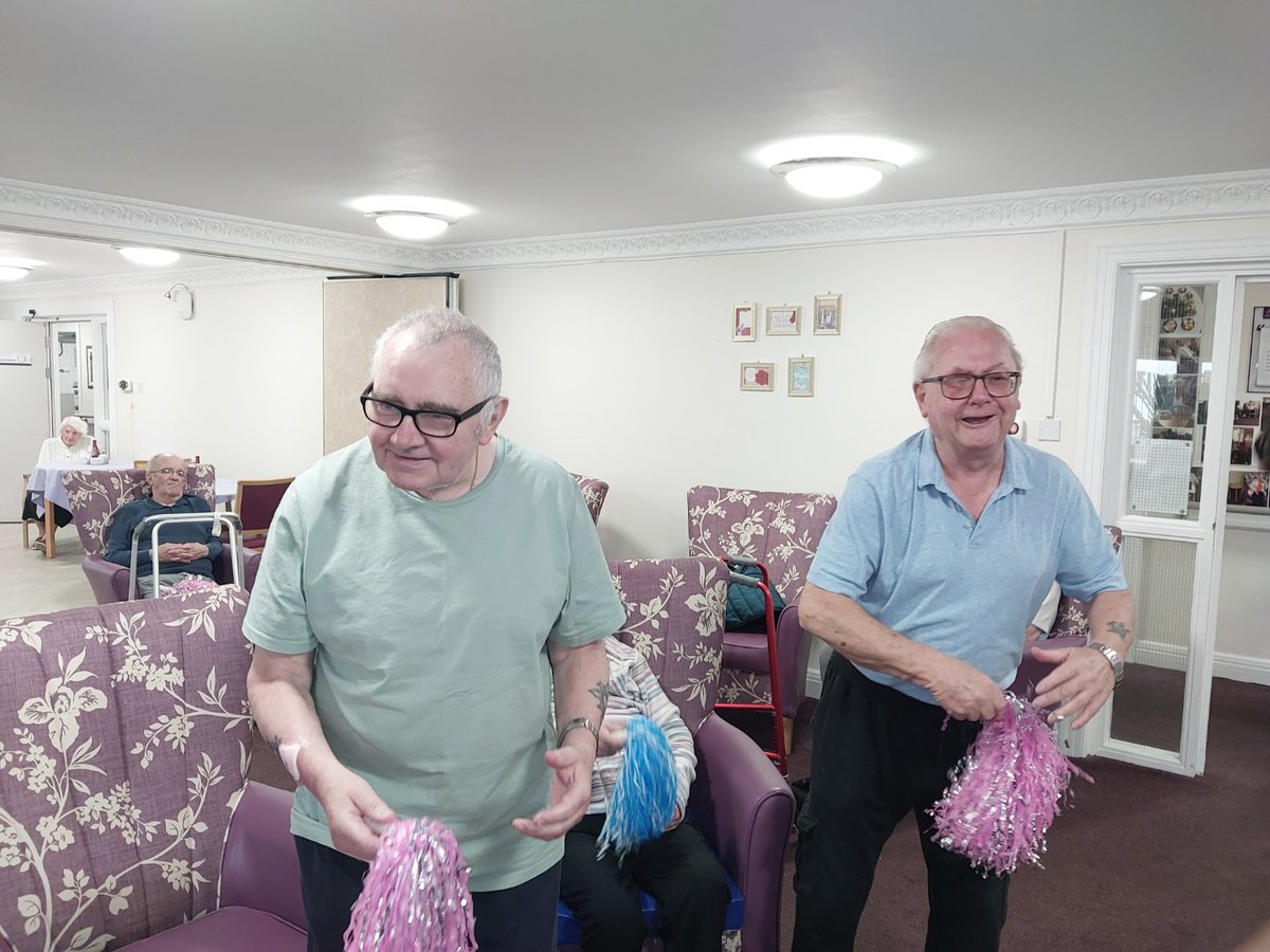 residents enjoying Armchair/dancing exercises <a href="/AnchorLaterLife/">Anchor</a>