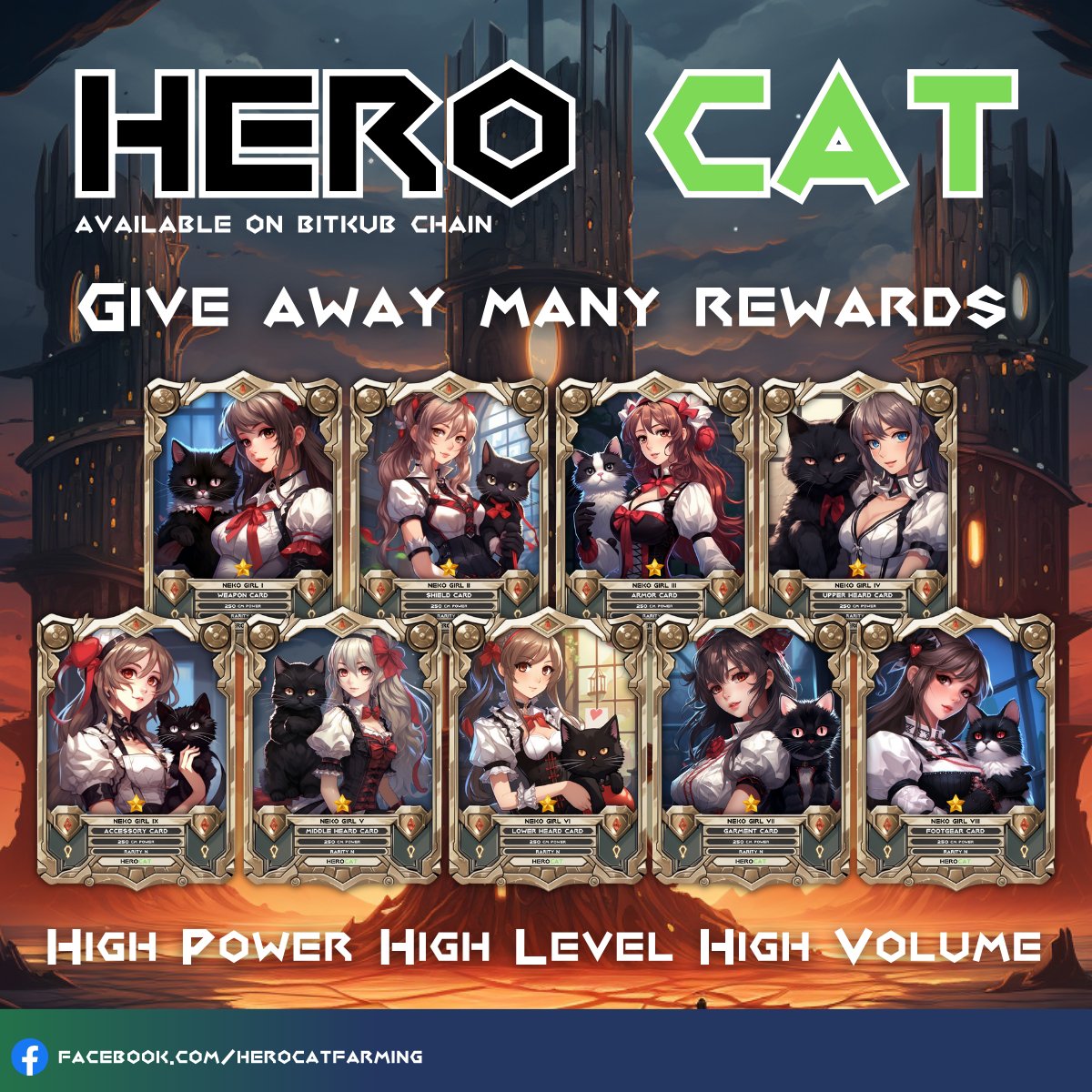 herocatfarming's tweet photo. Neko Girl collection card

Special prize only
- The high power
- The high level
- The high volume

Play open beta test https://t.co/6i9v0ev7Lg
Whitepaper
https://t.co/w9XHEPrOQE
Discord https://t.co/5wUs5HOTi4

#HEROCAT #CMMTOKEN #BitkubChain #GameFi #Cryptocurrency https://t.co/17aUPhgfqr