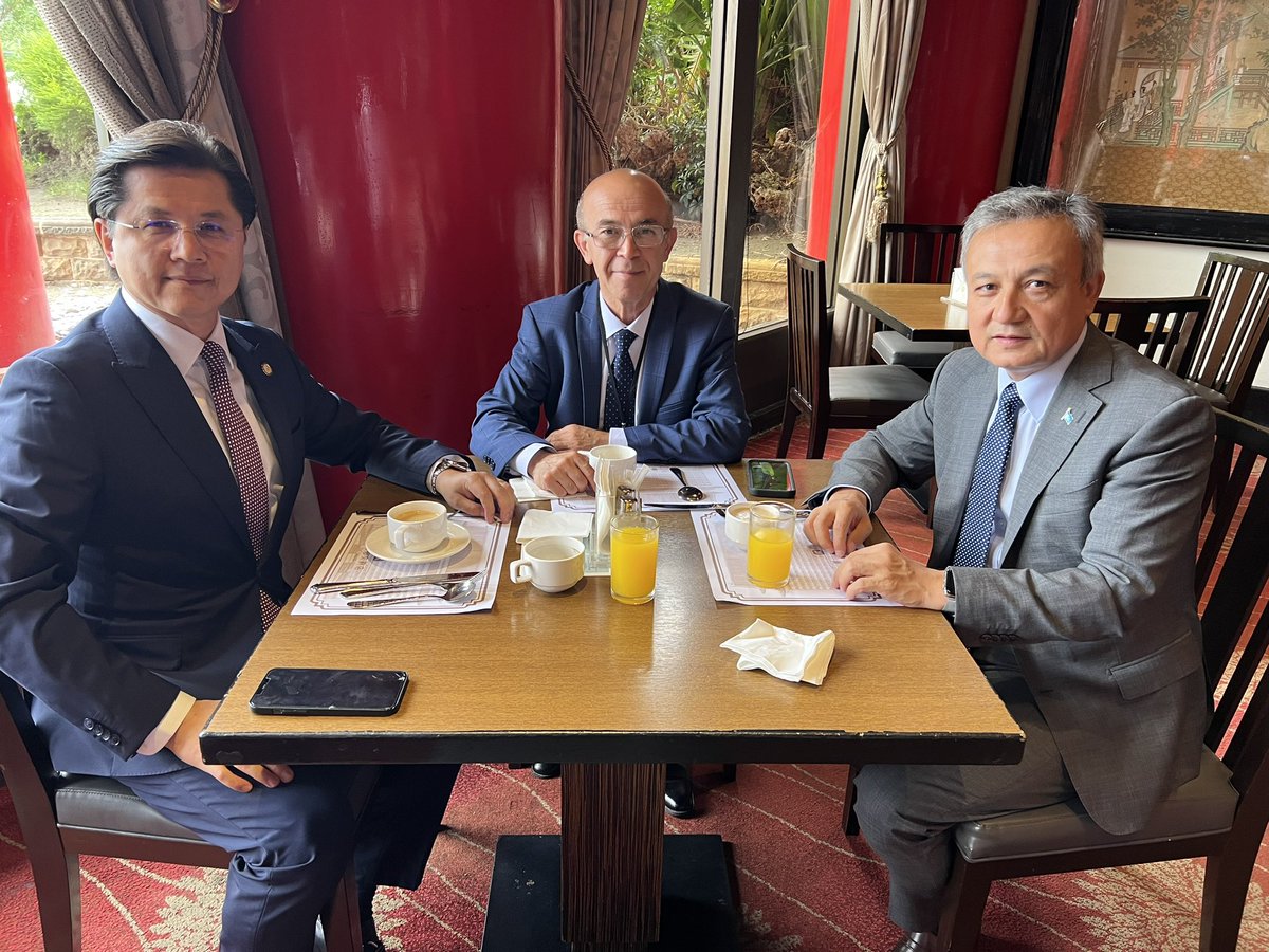 We are in Taiwan to attend the International Religious Freedom Summit. After 15 years of travel ban, I can finally enter Taiwan. We had our first breakfast together in Taiwan with my dear friends @nuryturkel and @OmerKanat1