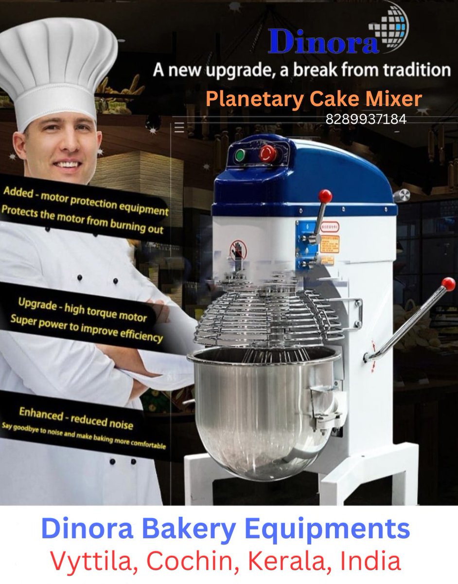 #PlanetaryMixer #PlanetaryCakeMixer #DinoraPlanetaryMixer #DoughMixer #BakeryMachines #BakeryEquipments #foodmachinery #foodmachines