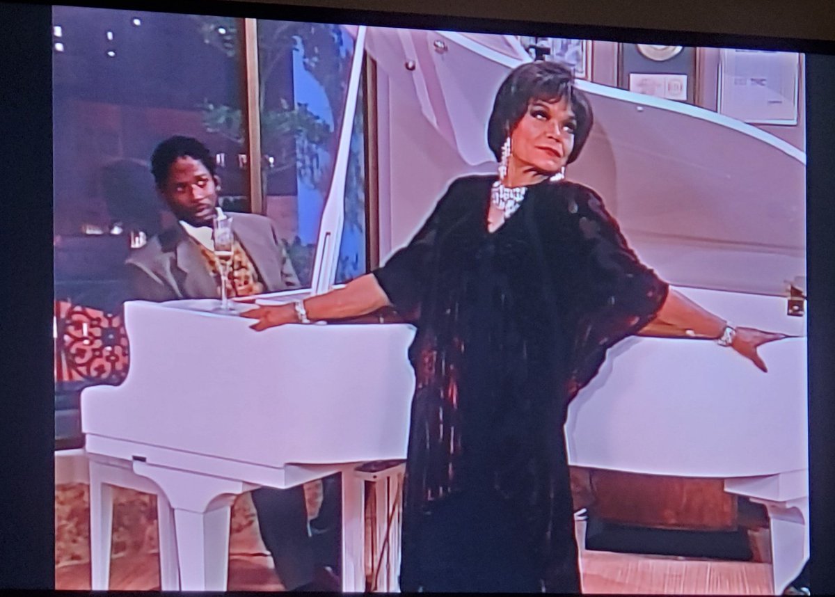 Fly_Sistah's tweet photo. I love that they invited Eartha Kitt to play a vixen. 
#livingsingle30 https://t.co/ONjoEb7NKQ