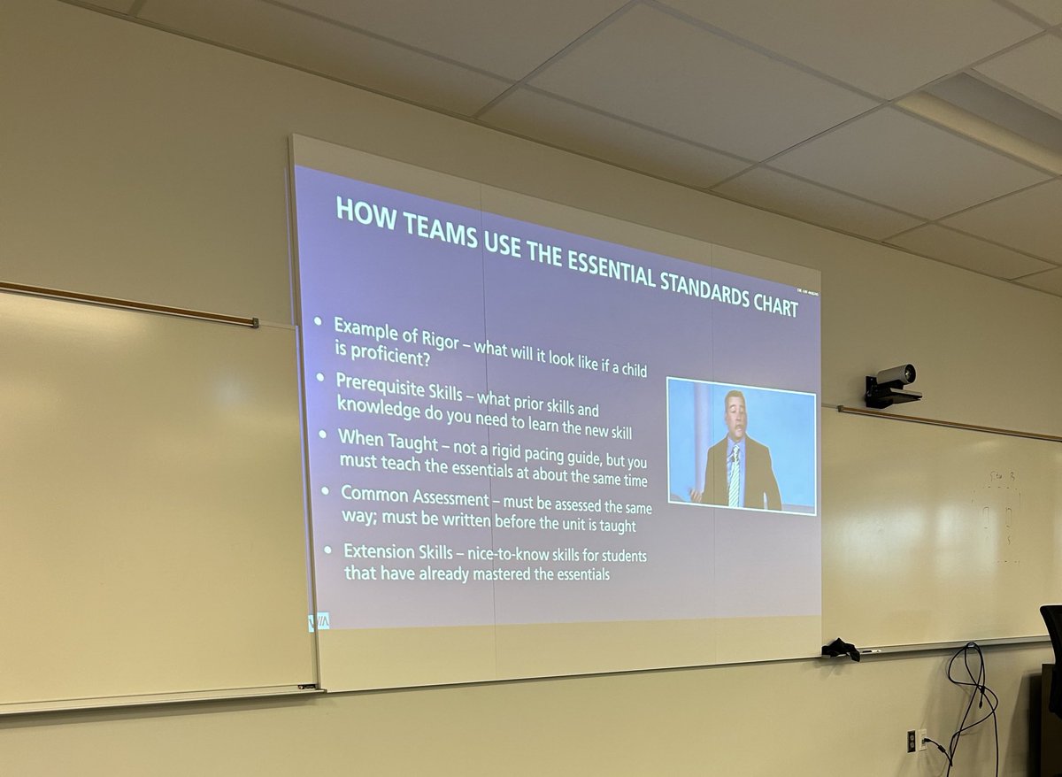 CoachDCarey's tweet photo. Listening to Mike Mattos talk about how to use a 7 step method for helping teach and focus on the essential learning standards that students must know to be successful #ucmoedlead @BryanMcDonaldPD https://t.co/zSXbcgEqxr