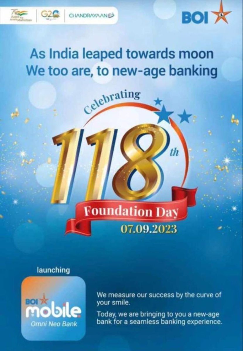 Proud feeling to be part of a bank
#BOI4Nation
<a href="/BOIOAMNG/">Bank Of India Officers' Association (Mumbai & Goa)</a> <a href="/nilesh_pawar15/">Nilesh Pawar</a> <a href="/anton_saldanha/">Anton Saldanha</a>