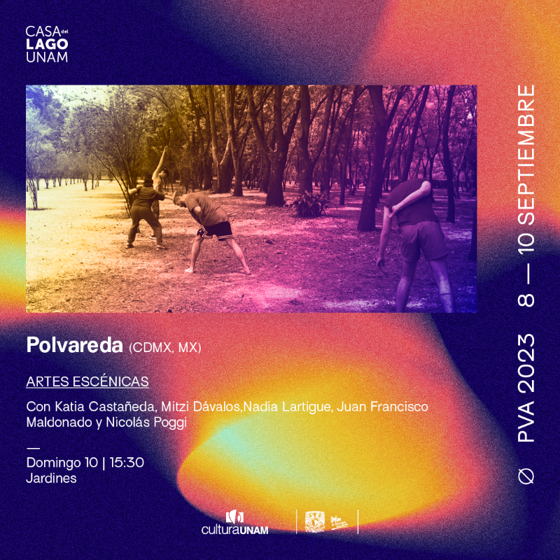CasadelLago's tweet photo. La inclusión del pensamiento escénico en relación con el lenguaje, #Polvareda (MX) es una pieza colectiva de improvisación que juega con las tensiones entre la palabra y la acción.
🌄 Artes escénicas #PVA2023 🌄 10 septiembre. #EntradaLibre
+ info: https://t.co/AgNkfYpLsn https://t.co/2AzM2ajnwf
