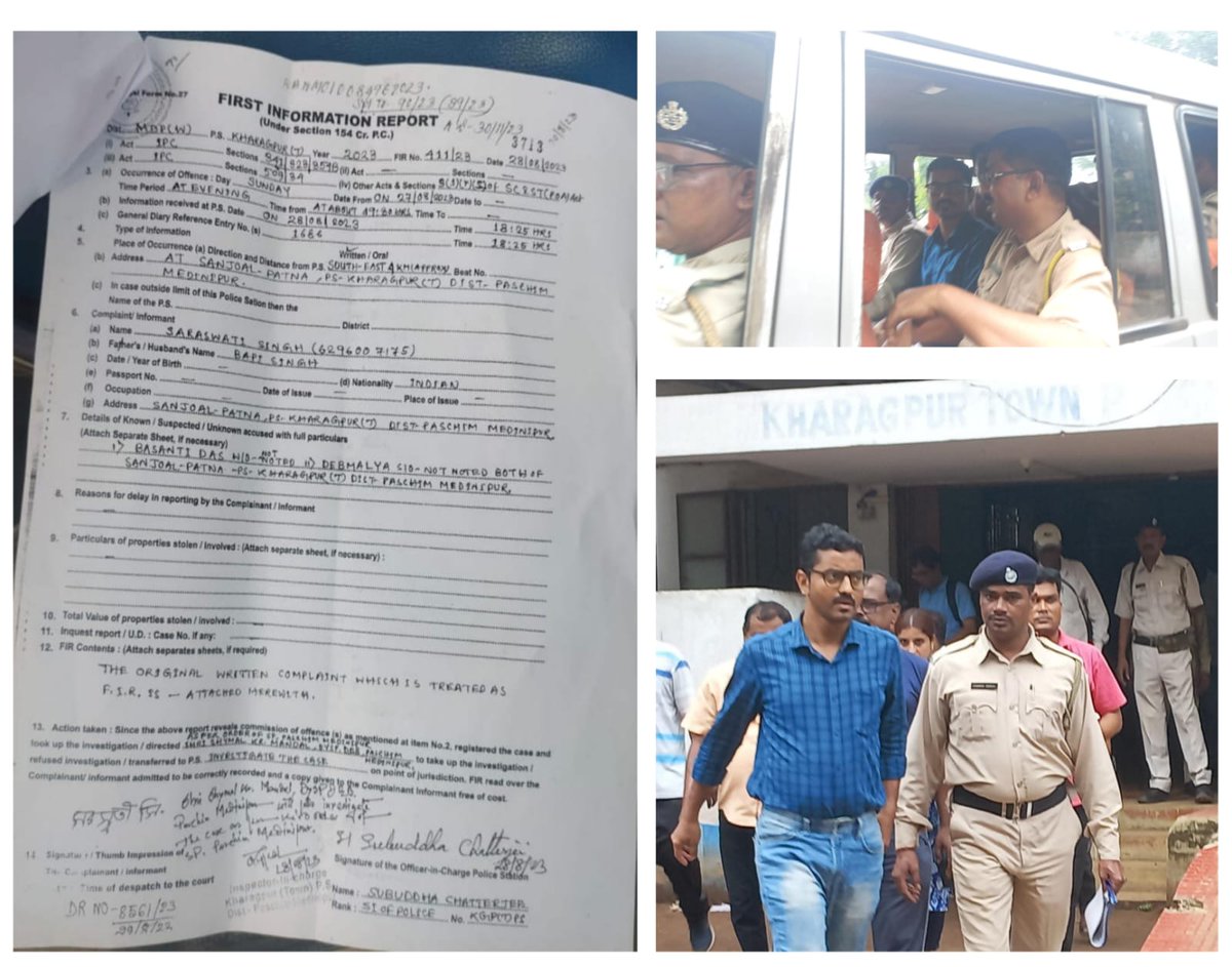 SuvenduWB's tweet photo. Journalist arrested by Police in West Bengal. No media outrage & condemnation by the pseudo liberal & intellectual brigade, as the said Journalist doesn't have any PFI link.

Chronology of events:-

August 27, 2023 - A news article gets published in the Kharagpur edition of the Anandabazar Patrika, highlighting the menace of Hooch Traders who are operating out of their homes within the residential area of Sanjoal; Ward No. 24 of the Kharagpur Municipality. The article highlighted the efforts made by Smt. Basanti Das and the other ladies of the locality who tried their best to lawfully obstruct the illegal trade which was catering to teenagers and poisoned the environment so much that women weren't feeling safe. They sought help from the Police, local Councillor & Chairperson of the Municipality, but everyone was reluctant to act.

The article created ripples as the inaction of Police & Administration and illegal Hooch business operation within residential area got highlighted. Police detained a few drunkards to contain public outrage but the main operators managed to hide.

The Hooch Traders gheraoed the complainant's home and threatened her of dire consequences if the complaint isn't withdrawn.

August 28, 2023 - The Hooch Traders' relatives lodge a complaint against the complainant and the Journalist who covered the story.

Police springs into action, acknowledges the complaint of the Hooch Traders' relatives and registers FIR under Section 3 (1) (r) (s) of The Scheduled Castes and Scheduled Tribes (Prevention of Atrocities) Act, 1989.

The Journalist; Debmalya Bagchi gets arrested. 

I can understand the compulsion of Anandabazar & ABP Media house. Their stoic silence is directly correlated to their dependency on the Ad revenues allocated by the Mamata Banerjee Govt.
Freedom of Press & Police action on Journalism can take a backseat for now.