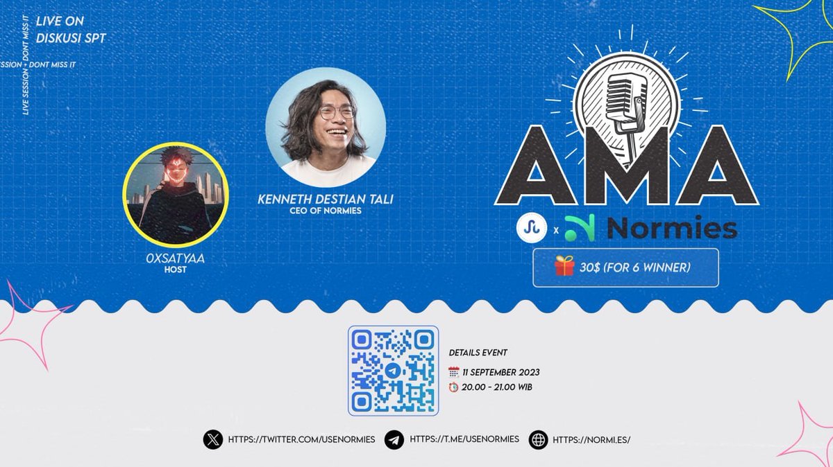 useNormies's tweet photo. We have 4 upcoming AMA voice on Telegram Channel! If You still don't understand what is Normies, Come and join this 4 awesome AMA Voice, get some prize and learn something new about Normies! See you there!

#telegramchannel #aridrop #cryptoaidrop #monnpay #coinbase https://t.co/ol5JRvmzr7