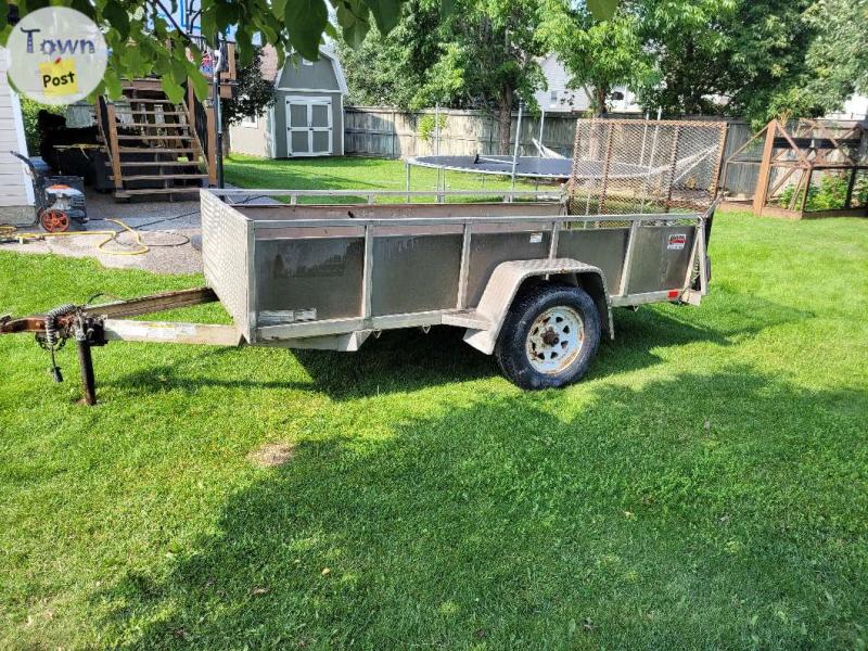 townpost's tweet image. 5x10 aluminum utility trailer: 5x10 EZ utility trailer from sake river very light trailer in Hinton townpost.ca/marketplace/hi…