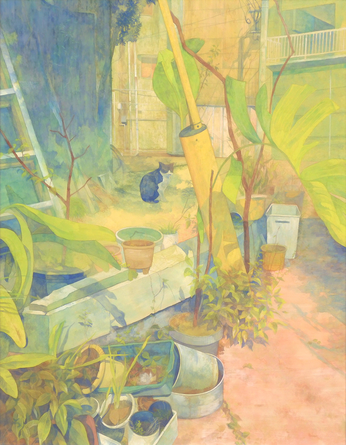 sekishoartmuse's tweet photo. 「第8回 石本正 日本画大賞展」審査会において、大賞をはじめ計10点の受賞作品が決定しました！    
【特別賞】   
 浜田芸術文化のまちづくり推進協会賞 
《まどろみ》    
大分県立芸術文化短期大学 専攻科1年     
 福留 亜未
☞https://t.co/IlNUfXe9CA #石本正 #石正美術館 #島根県 ＃浜田市 ＃旅 https://t.co/csW5Z48uC8