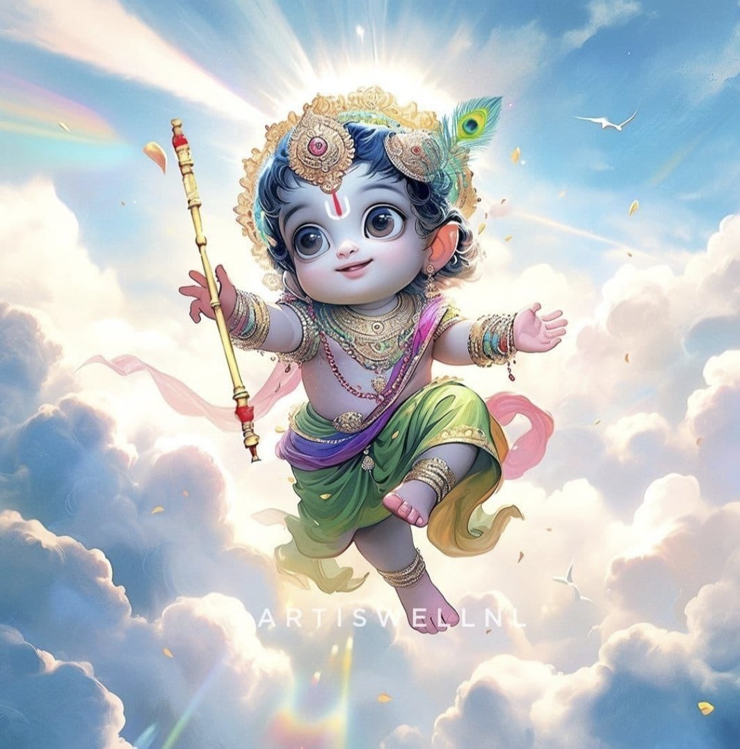 mrkuldeep91's tweet photo. ❗श्री कृष्ण जन्माष्टमी की हार्दिक शुभकामनाएं❗
जगत के आधार समस्त अलौकिक कलाओं से युक्त श्री कृष्ण का स्वागत है।
हाथी घोड़ा पालकी जय कन्हैया लाल की।
कान्हा जी सबकी झोली ख़ुशहाली एवं सुख-समृद्धि से भर दें ।
Chants Hare Krishna.
#KrishnaJanmashtami2023 #JaiShriKrishna #KdCorpLLP https://t.co/3wYrCOp20V