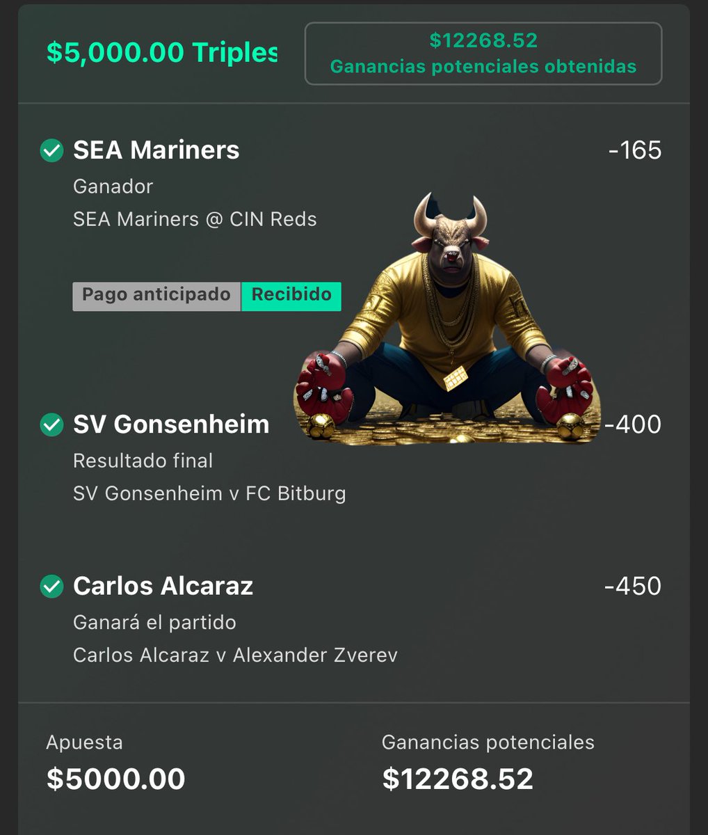 Furiapicks's tweet photo. Alv mi mente
Seguimos sumando furiosos
Gracias a los q adquirieron su STAKE FURIOSO
puro momio positivo 
Recuerden si les interesa el STAKE FURIOSO DEL DÍA manden DM antes de las 11:00 am
$350 mxn
#BallonDor #FirstDates6s #Sismo #MLB #USOpen #ULTIMAHORA https://t.co/ZdTeZmuDK7