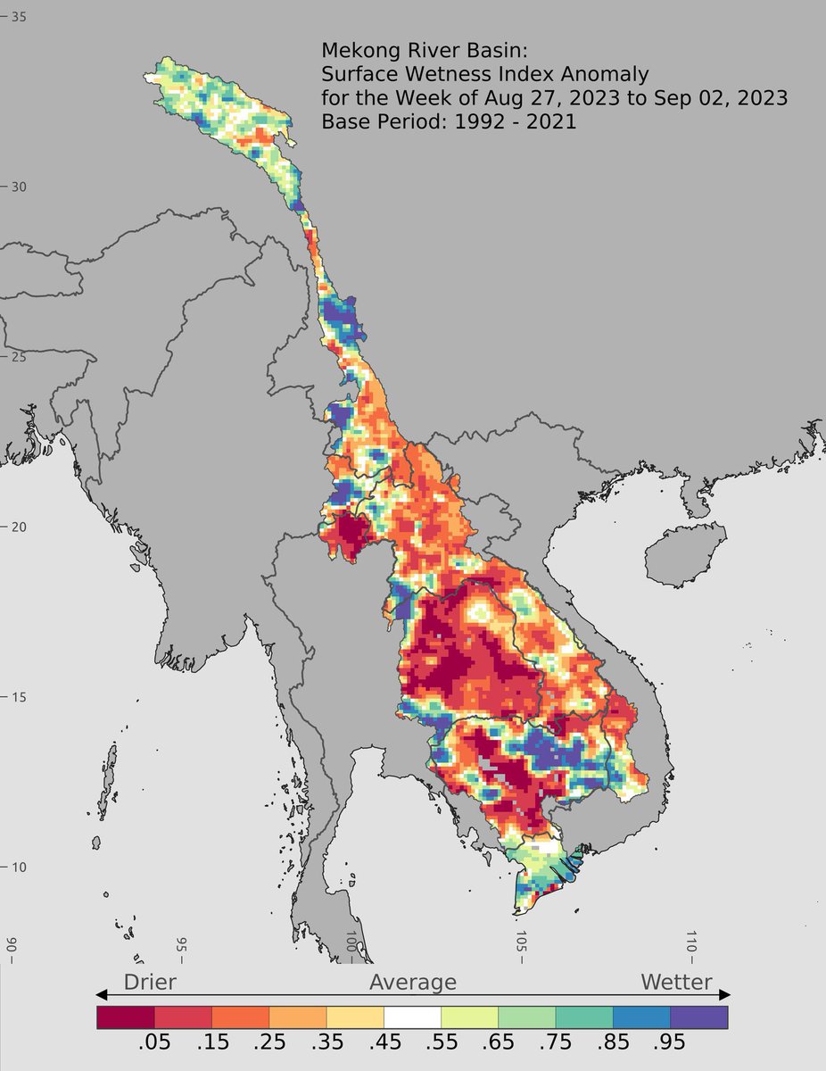 เตือนภัยแม่น้ำโขง! ระดับน้ำแม่โขงต่ำสุดเป็นประวัติการณ์ ซ้ำเติมภัยแล้งที่กำลังคุกคามการผลิตสินค้าเกษตรของไทย!

การดำเนินงานเขื่อนของจีนกำลังทำให้ความแห้งแล้งในฤดูฝนรุนแรงขึ้นอย่างมาก

 ความแห้งแล้งในฤดูฝนกำลังปกคลุมแม่น้ำโขงหลายจุด

Mekong Dam Monitor รายงานว่าเมื่อสัปดาห์ที่แล้ว