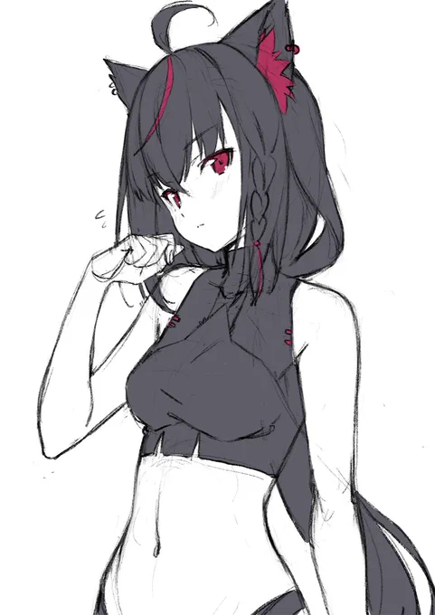 乗り遅れたらくがきです#絵フブキ 
