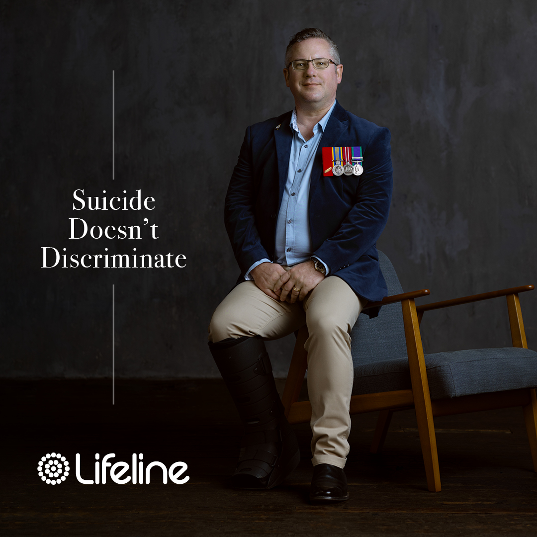 “There is no archetype of what someone with suicidal thoughts looks like” - Ian, Veteran No matter the life you lead, Suicide Doesn’t Discriminate. outoftheshadows.org.au #WorldSuicidePreventionDay #SuicideDoesntDiscriminate