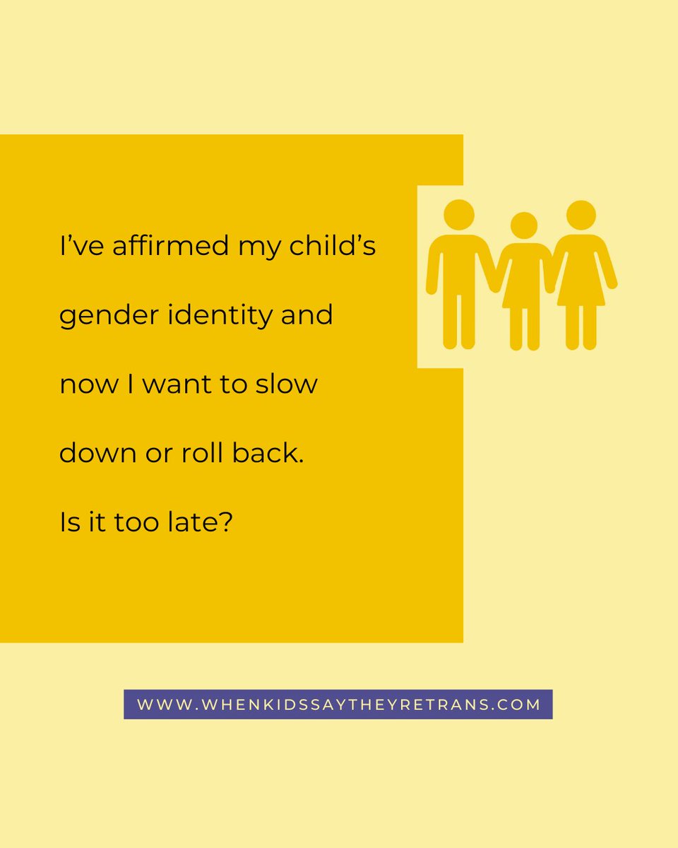 #whenkidssaytheyretrans helps parents understand more about what options they might have for rolling back on #genderaffirmation