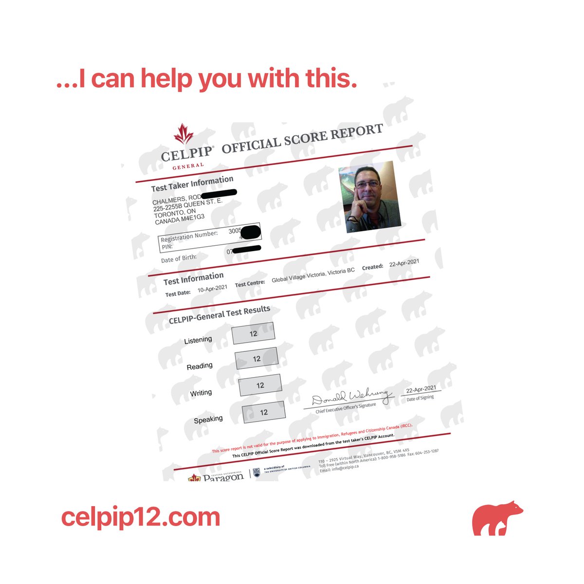 Rod provides immigration services and also teaches #CELPIP and #IELTS 

…s-immigration-consulting.blogspot.com/p/polar-bear-e…